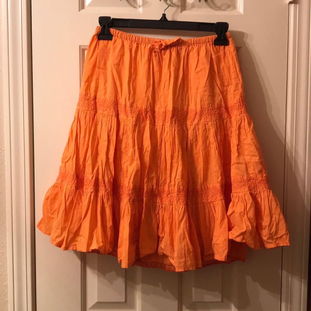 GAP orange skirt